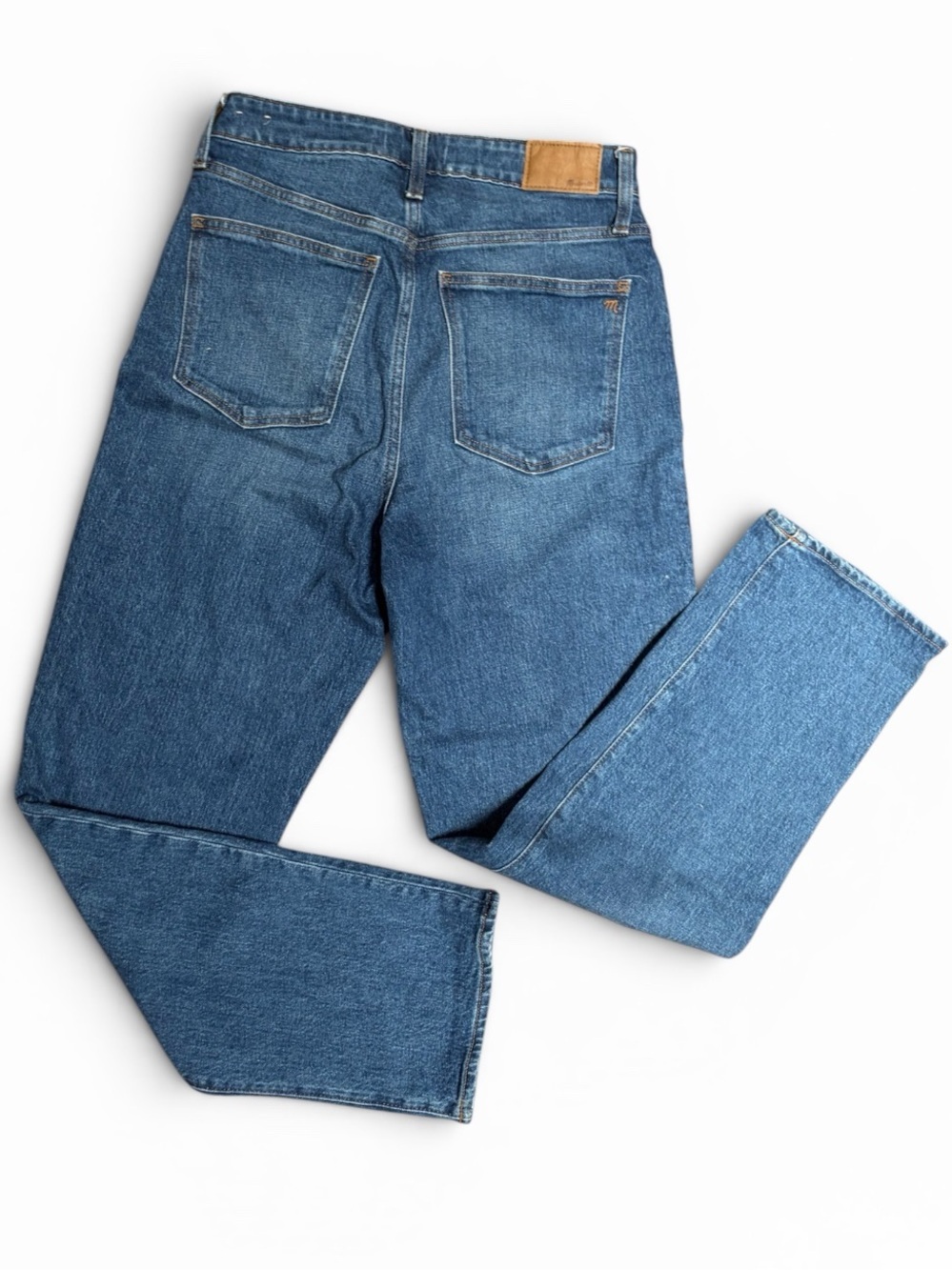 Madewell High-Rise Straight Leg Women's Jeans - Blue - Picture 2 of 4